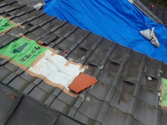 部分的な仮養生