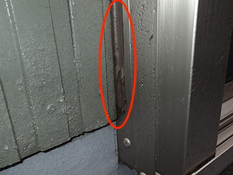 サッシ周りのコーキング劣化