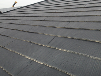 縁切りの不足していたスレート屋根