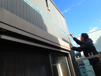 サイディングのコーキング補修
