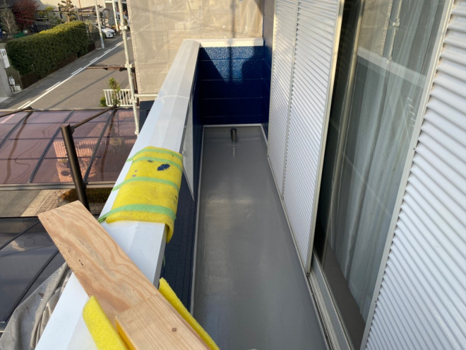 ベランダ防水施工後