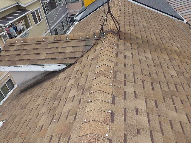 東大阪市　N様邸　シングル屋根　現況写真①