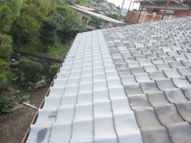 一部のみ瓦葺き替え済み