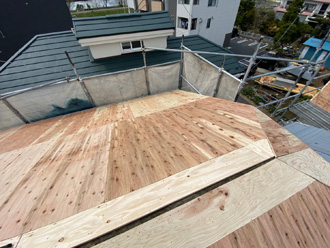 野地板増し張り