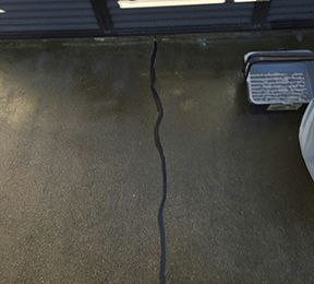 クラック部分コーキング