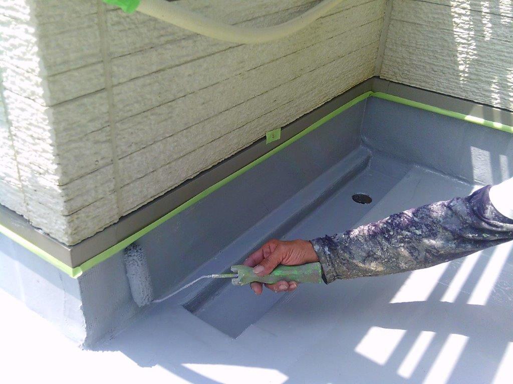 ウレタン2階塗装中