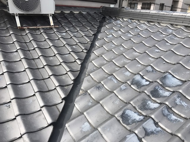 谷樋周辺瓦復旧