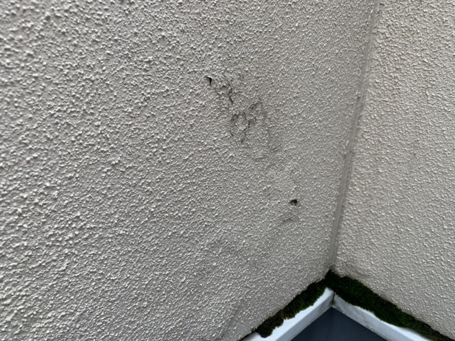 春日井市、雨漏り調査。ﾍﾞﾗﾝﾀﾞ部分