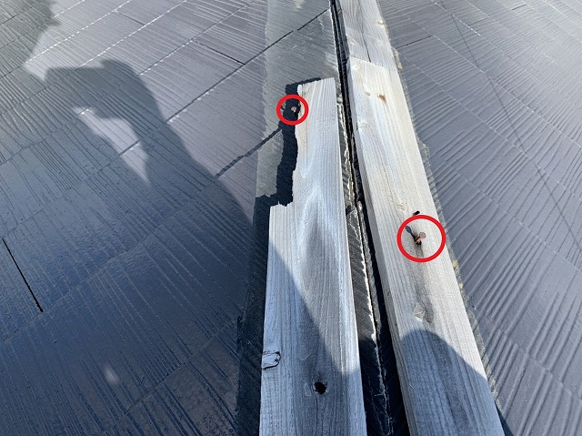 棟板金下地木材