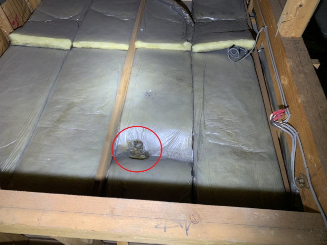 天井裏雨漏れ状況