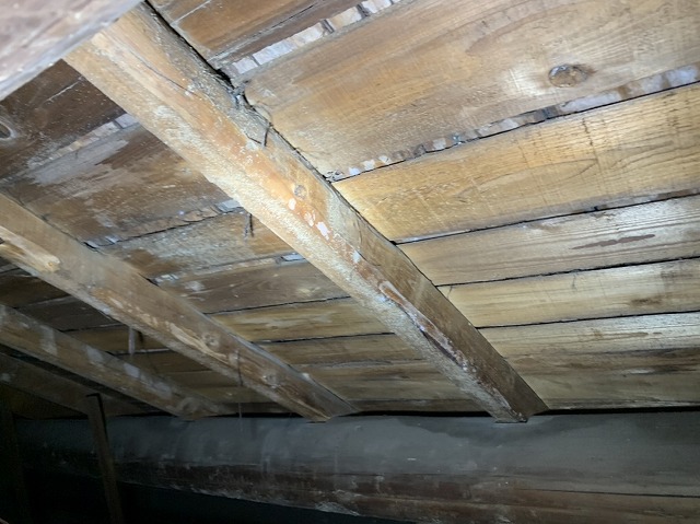 Ｏ様邸現地調査　天井裏　雨漏り