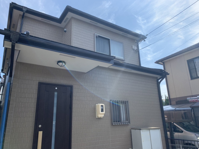 春日井市の外壁塗装、ＵＶプロテクトクリヤー