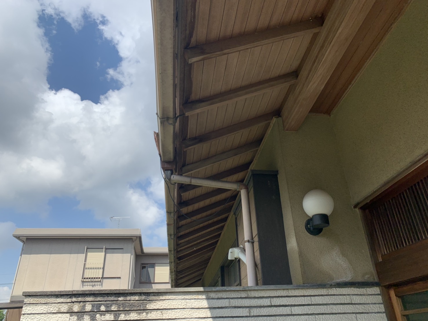 既設雨樋現況下部より