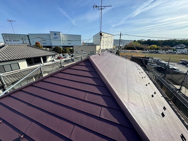 加須市　屋根葺き替え 屋根葺き直し 屋根カバー工事 屋根カバー工法  漆喰取り直し 漆喰詰め直し 漆喰詰め増し