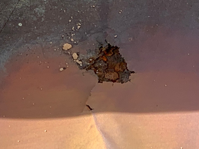 北区にて板金の錆有