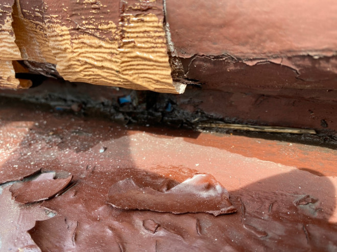 ハイ樋固定不具合