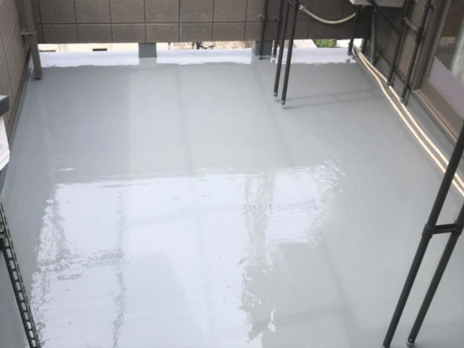 ウレタン防水の通気緩衝工法で雨漏りを改善