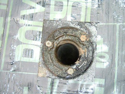 沼津市マンション屋上ドレン