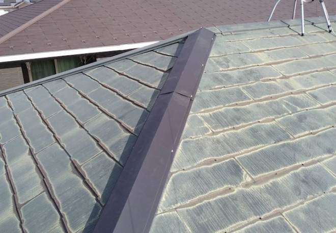 棟板金交換工事完了