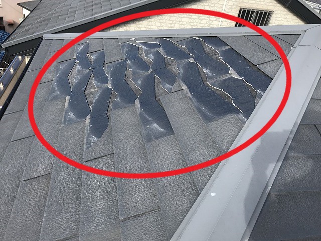 八尾市　N様邸　屋根台風被害③