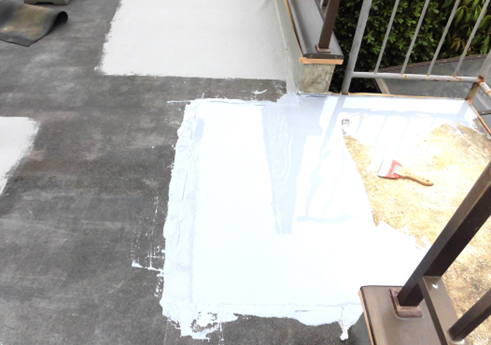 沼津市ベランダ雨漏り補修