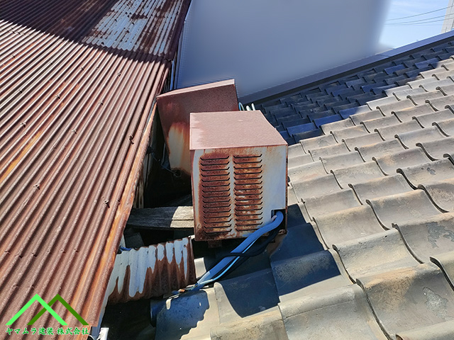 放置した室外機