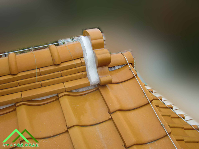 名古屋市熱田区【漆喰修復】屋根漆喰を丁寧に塗り替え！屋根土の劣化にも対応した防水工事