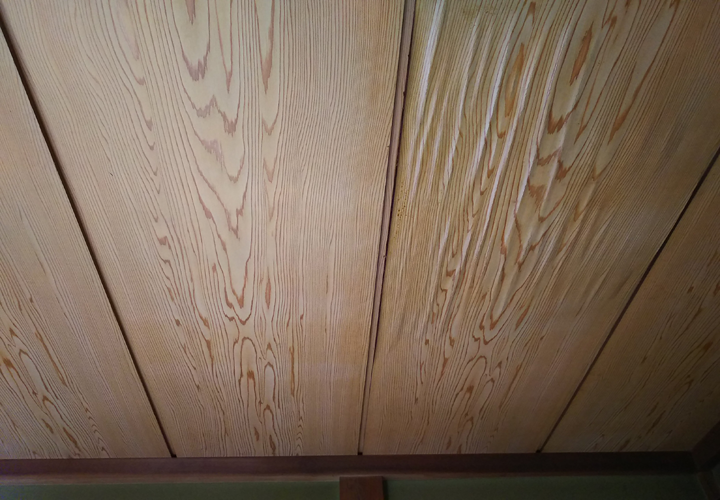 雨染みの見られる天井