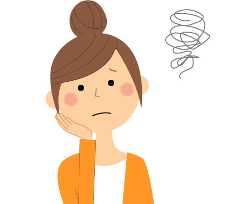 困っている女性