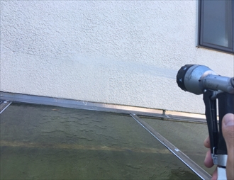 散水検査の様子