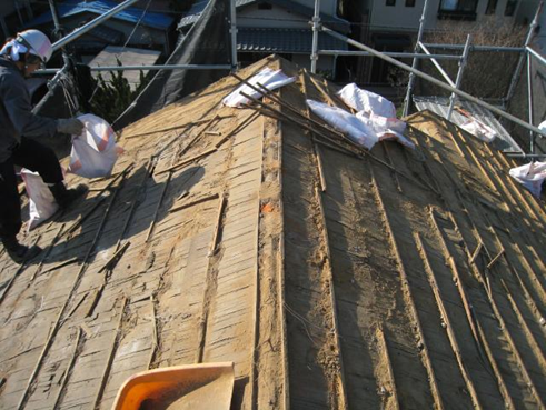 三島市雨漏り瓦屋根葺き替え