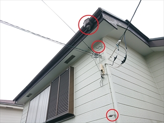 竪樋と這樋だけが外れてしまっているようです