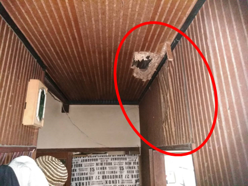 沼津市で大雨の影響で雨漏り 天井一部落下等の現場調査へ！