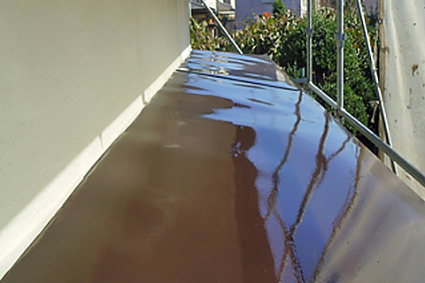 霧除けの塗装が完了