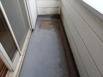 施工前のベランダ