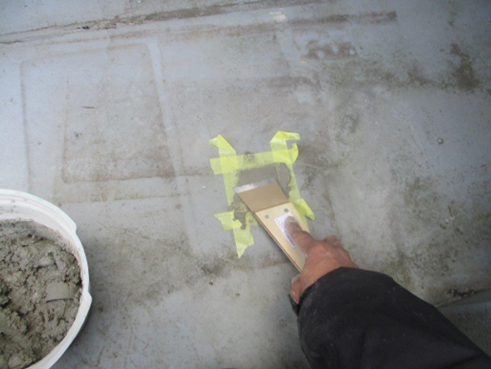 沼津市防水工事モルタル充填