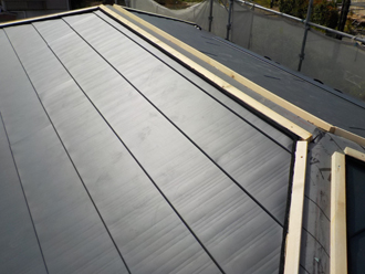 新規屋根材設置