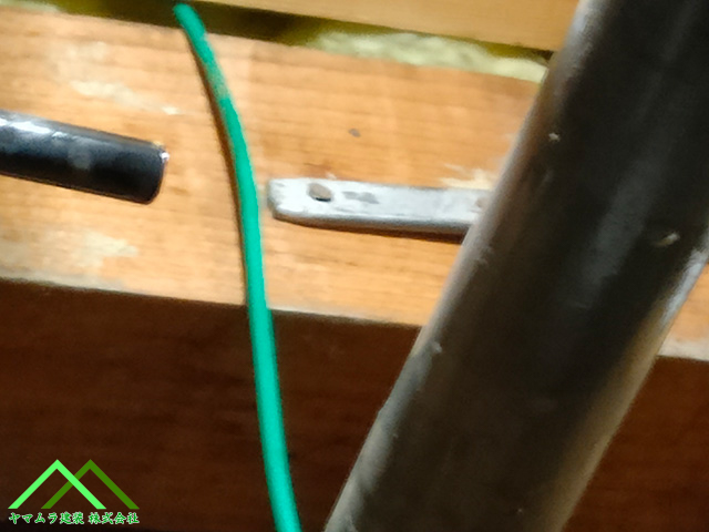 切断した水道管