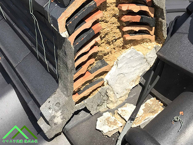 隙間から雨漏り