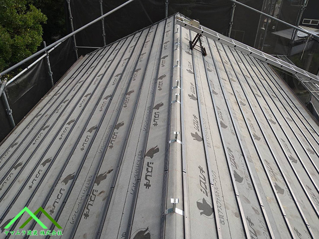 棟芯に強力棟を施工