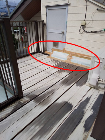 沼津市雨漏り補修前