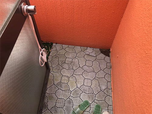 雨漏りの原因箇所となったバルコニー