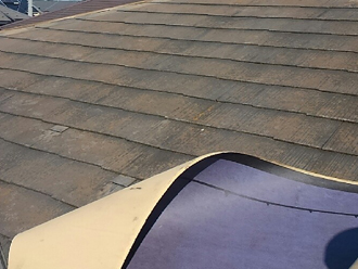 防水紙貼り付け