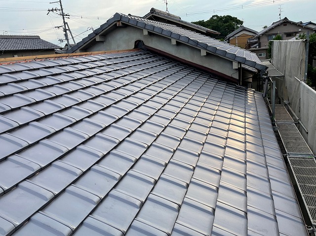 平板瓦葺き