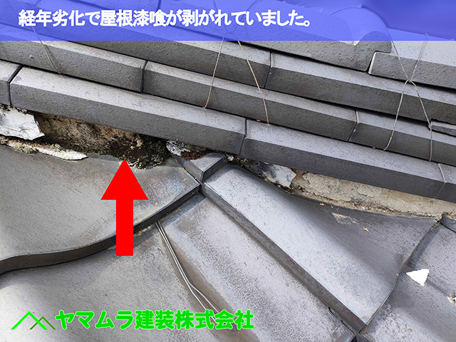 知多市　屋根・漆喰に潜む“死角”をプロが暴く！屋根点検で劣化・黒ずみ・ひび割れ発見！