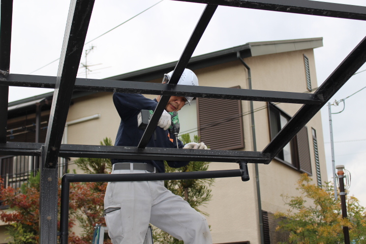 カーポート屋根雨漏りの修理