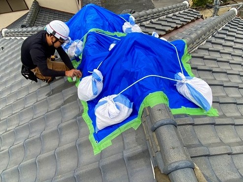 応急処置の様子