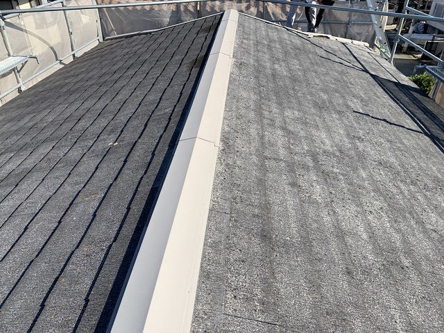 東大阪市　カラーベストからガルテクトブラウン　施工前②