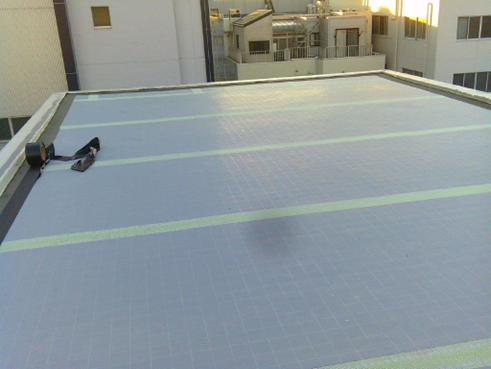沼津市屋上雨漏りシート敷設