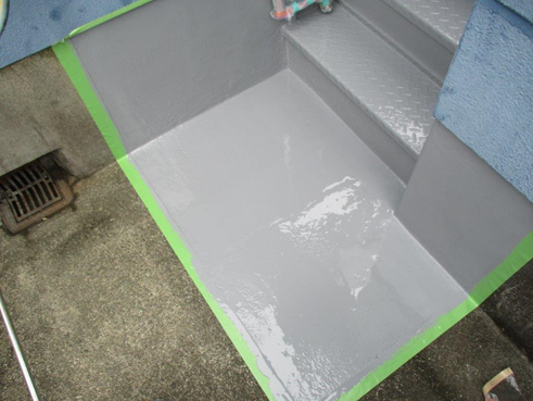 沼津市鉄骨階段防水